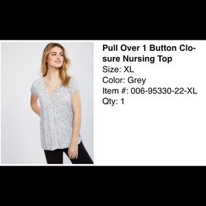 Faux Wrap/ Pull Over Nursing Top